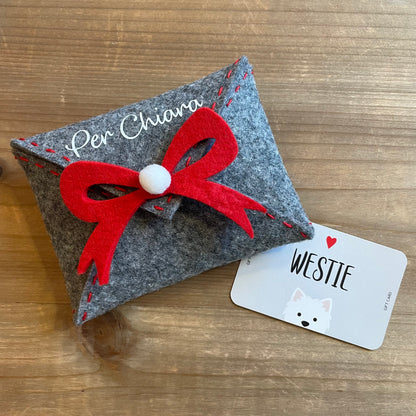 Westie Gift Card Natalizia