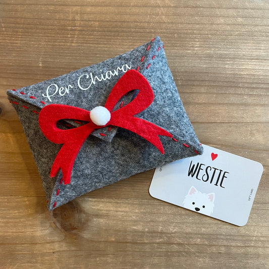Westie Gift Card Natalizia