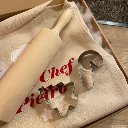 Box grembiule bimbo e kit biscotti