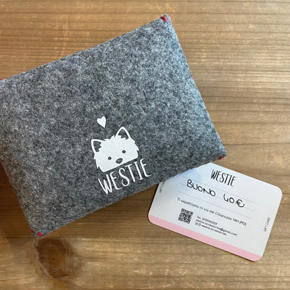 Westie Gift Card Natalizia