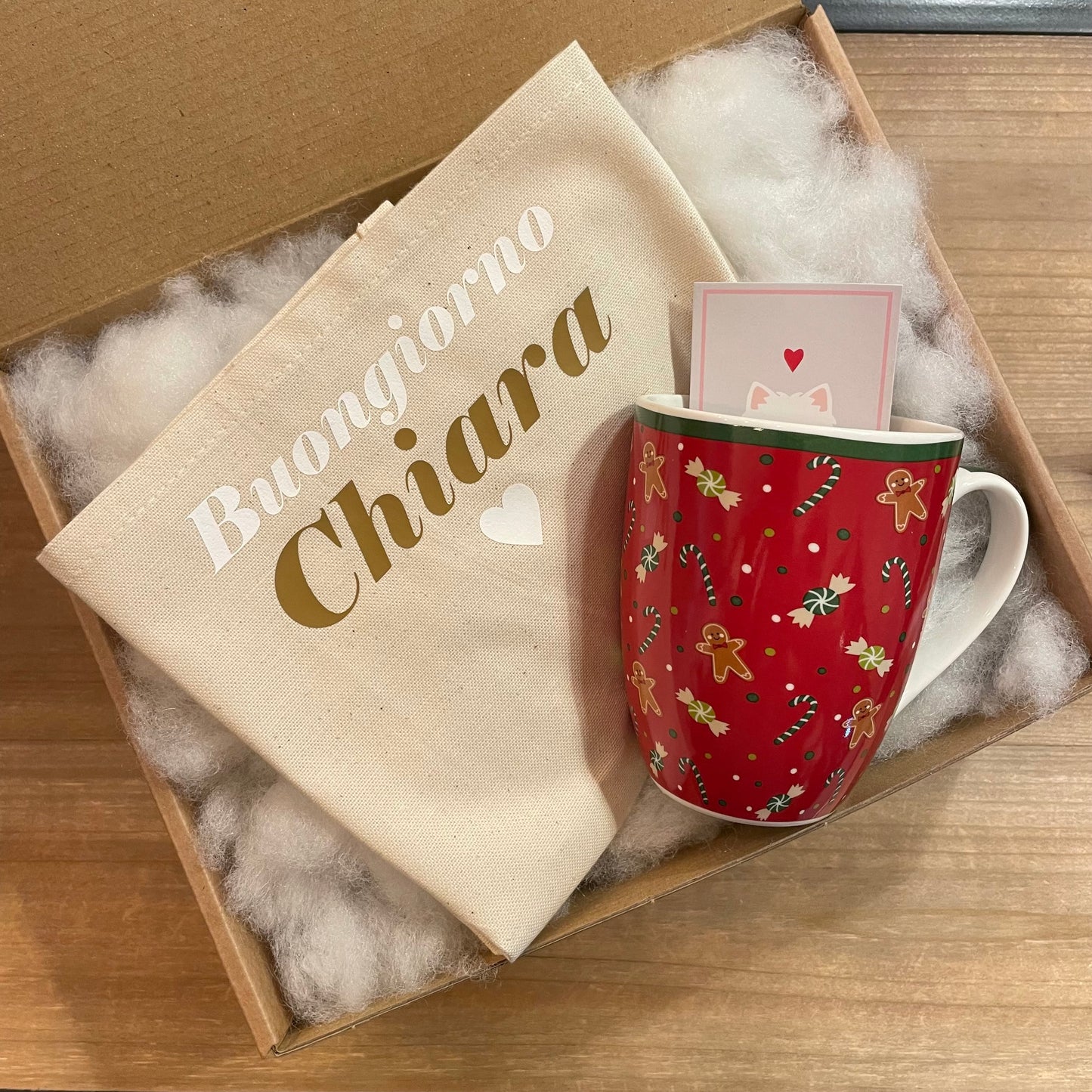 Box tovaglietta e tazza ginger