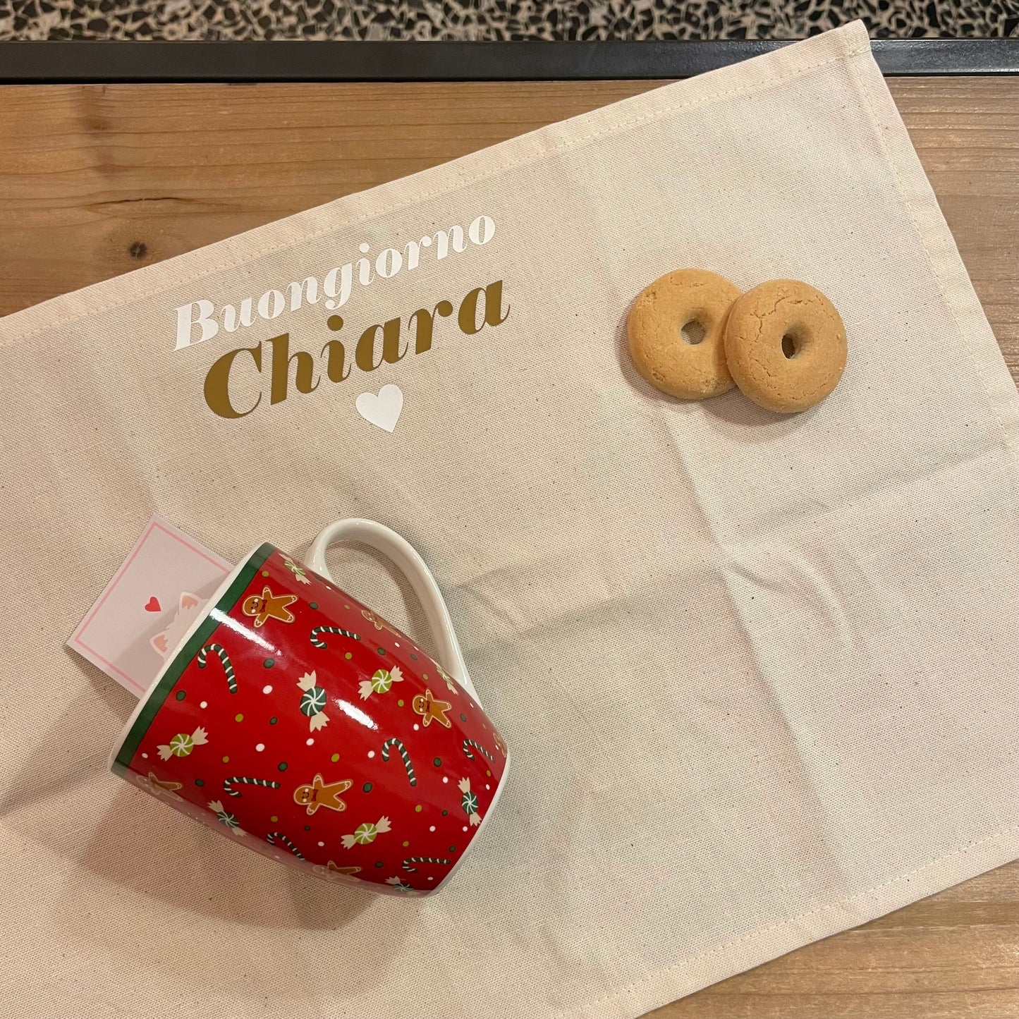 Box tovaglietta e tazza ginger