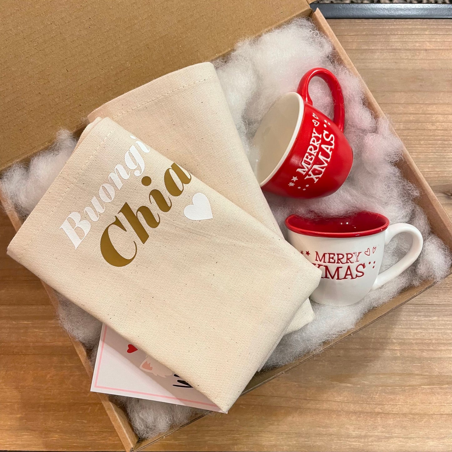 Box tovagliette e tazzine