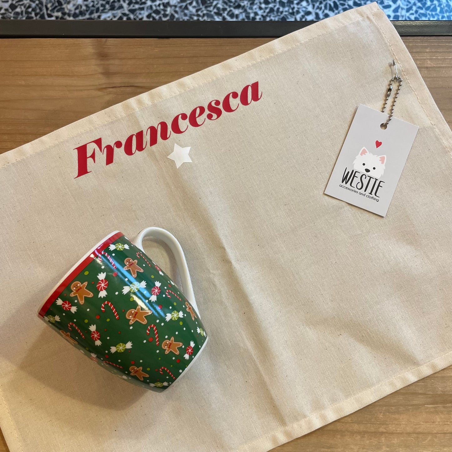 Box tovaglietta e tazza ginger